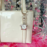 Star Watch Keychain- White