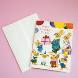 Richard Scarry Rabbit Party Card