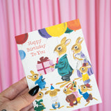Richard Scarry Rabbit Party Card