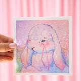 Ribbon Bunny Print