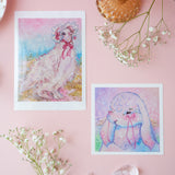 Ribbon Bunny Print
