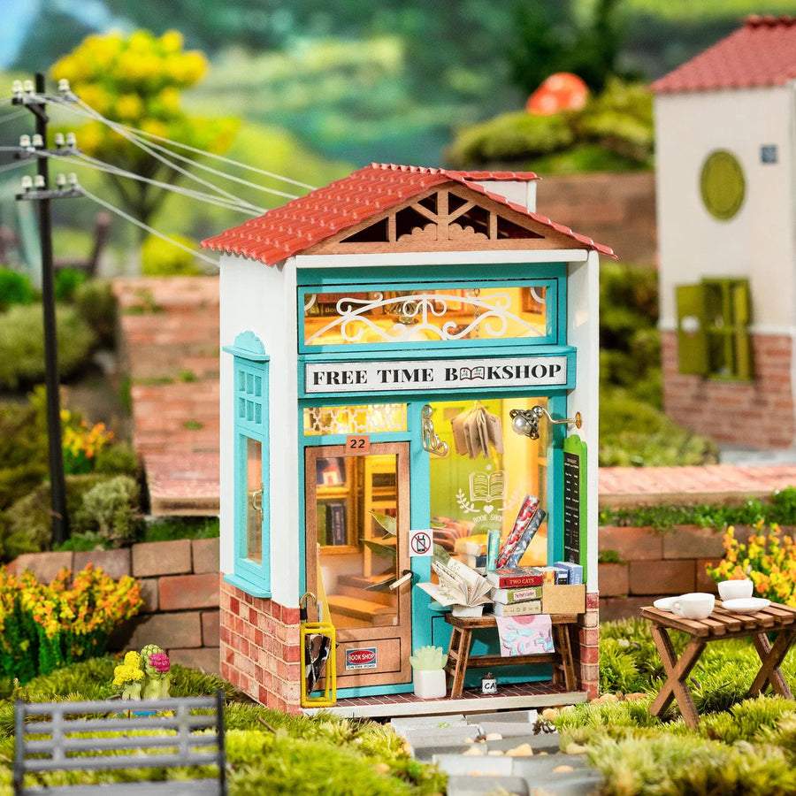 DIY Miniature House- Free Time Bookshop