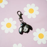 Ladybug Watch Keychain- Silver