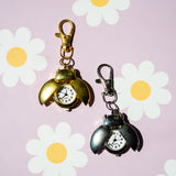 Ladybug Watch Keychain- Silver