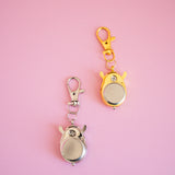 Ladybug Watch Keychain- Silver