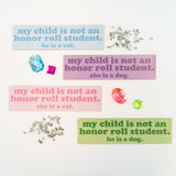 Honor Roll Dog Car Magnet - Green
