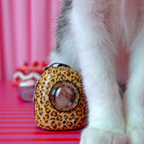 Critter Bubble Backpack Keychain- Leopard