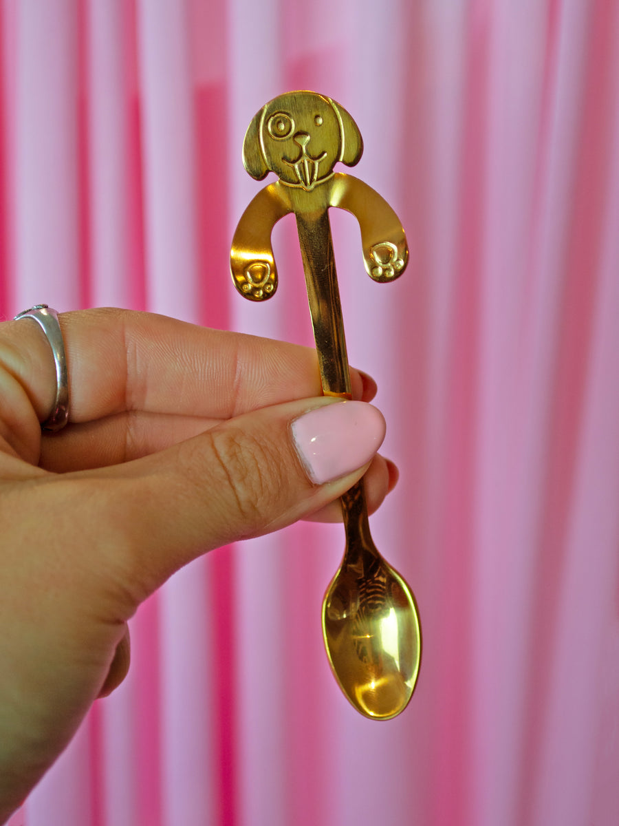 Dog Teaspoon - Gold