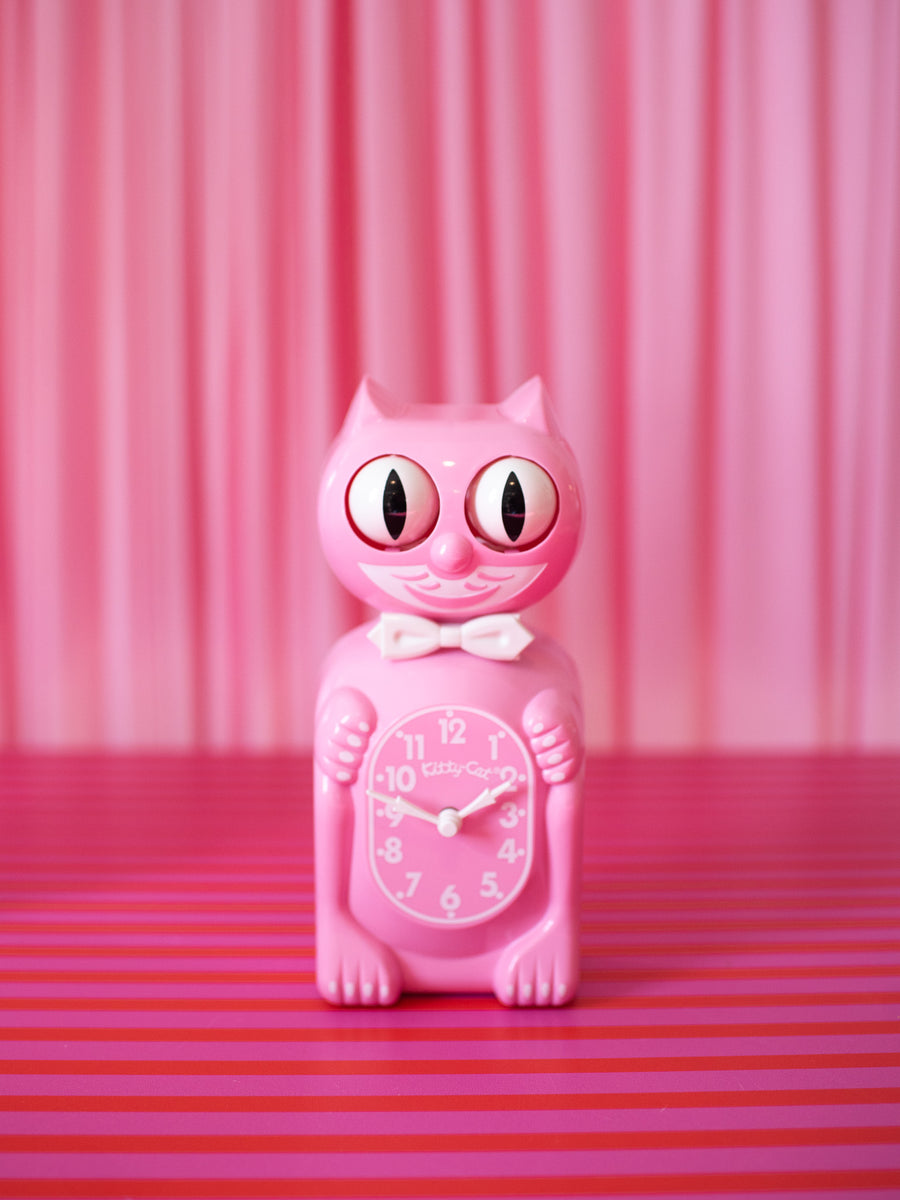 Pink Satin Kitty-Cat Klock