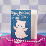 Angel Puss Birthday Card