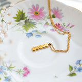 Xanax Necklace- Gold