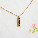 Xanax Necklace- Gold