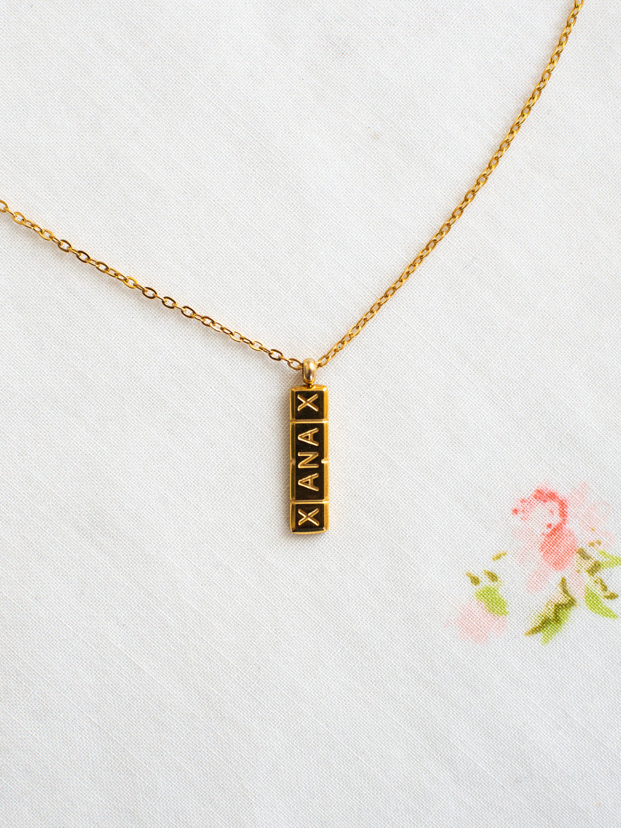 Xanax Necklace- Gold