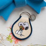 Snoopy Flower Patch Keychain