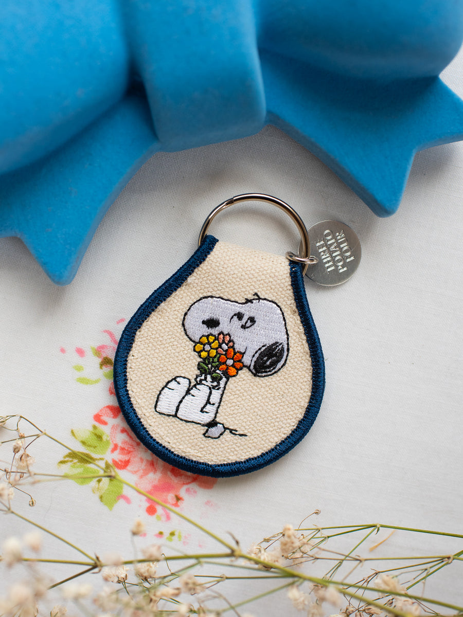 Snoopy Flower Patch Keychain