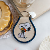 Snoopy Flower Patch Keychain