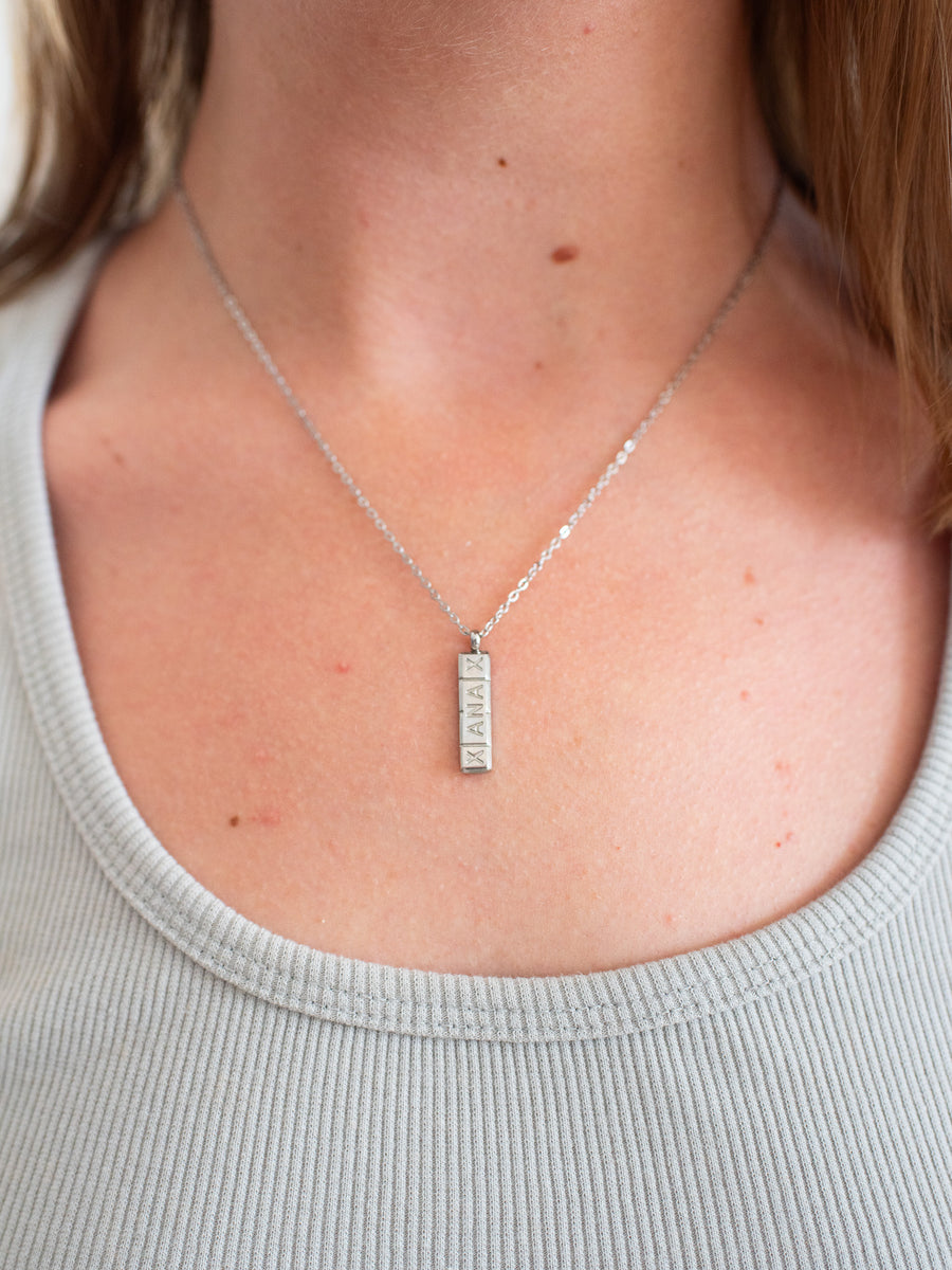 Xanax Necklace- Silver