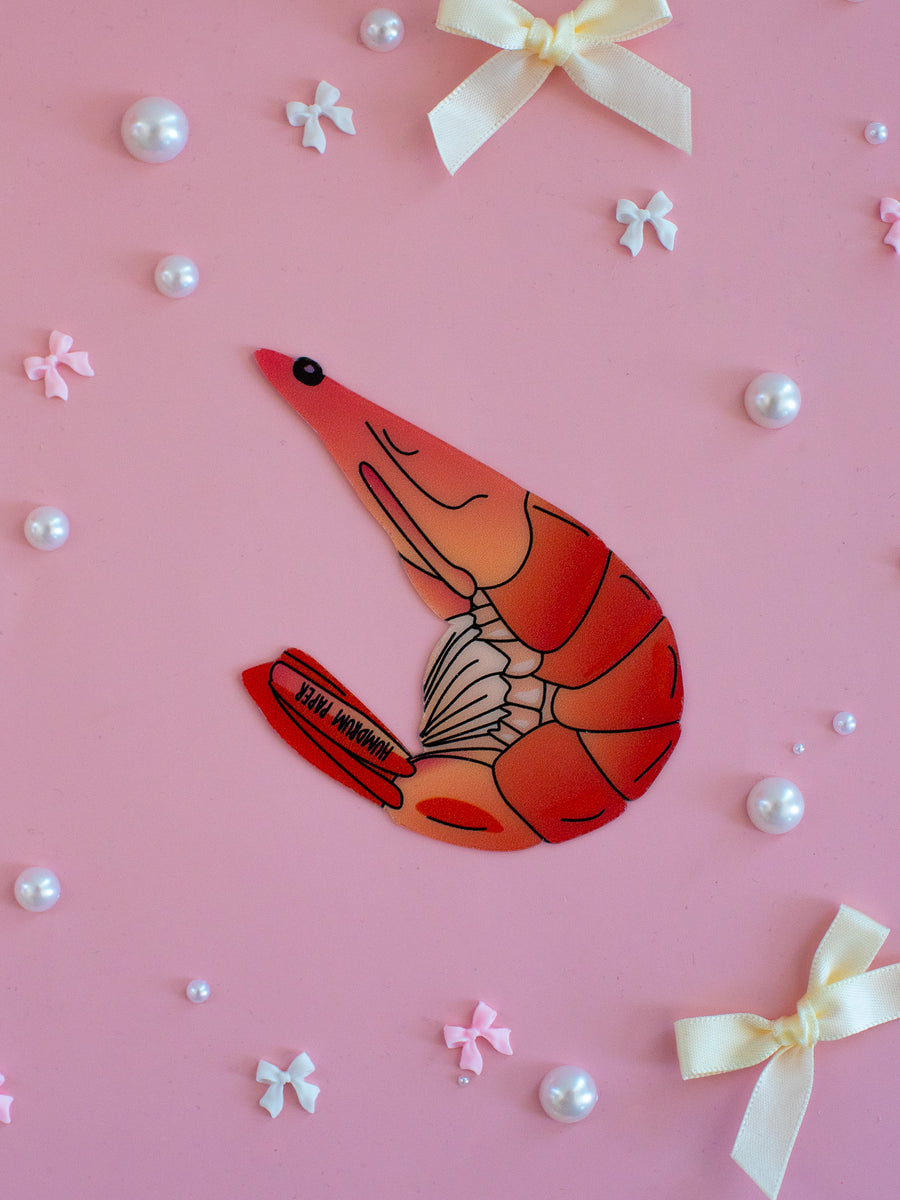 Die Cut Bookmark - Shrimp