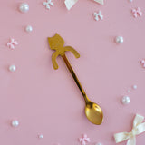 Cat Teaspoon - Gold