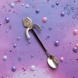 Cat Teaspoon- Silver