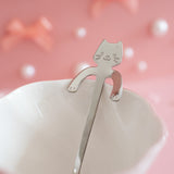 Cat Teaspoon- Silver