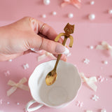 Cat Teaspoon - Gold