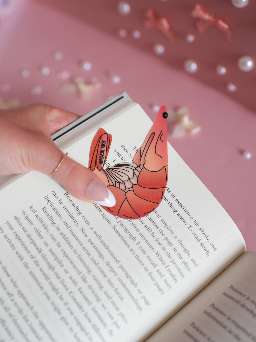 Die Cut Bookmark - Shrimp