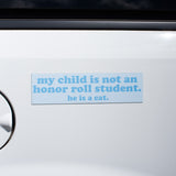 Honor Roll Cat Bumper Magnet- Blue