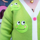 Friendly Frog Cardigan