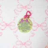 Abortion Access Bow Keychain