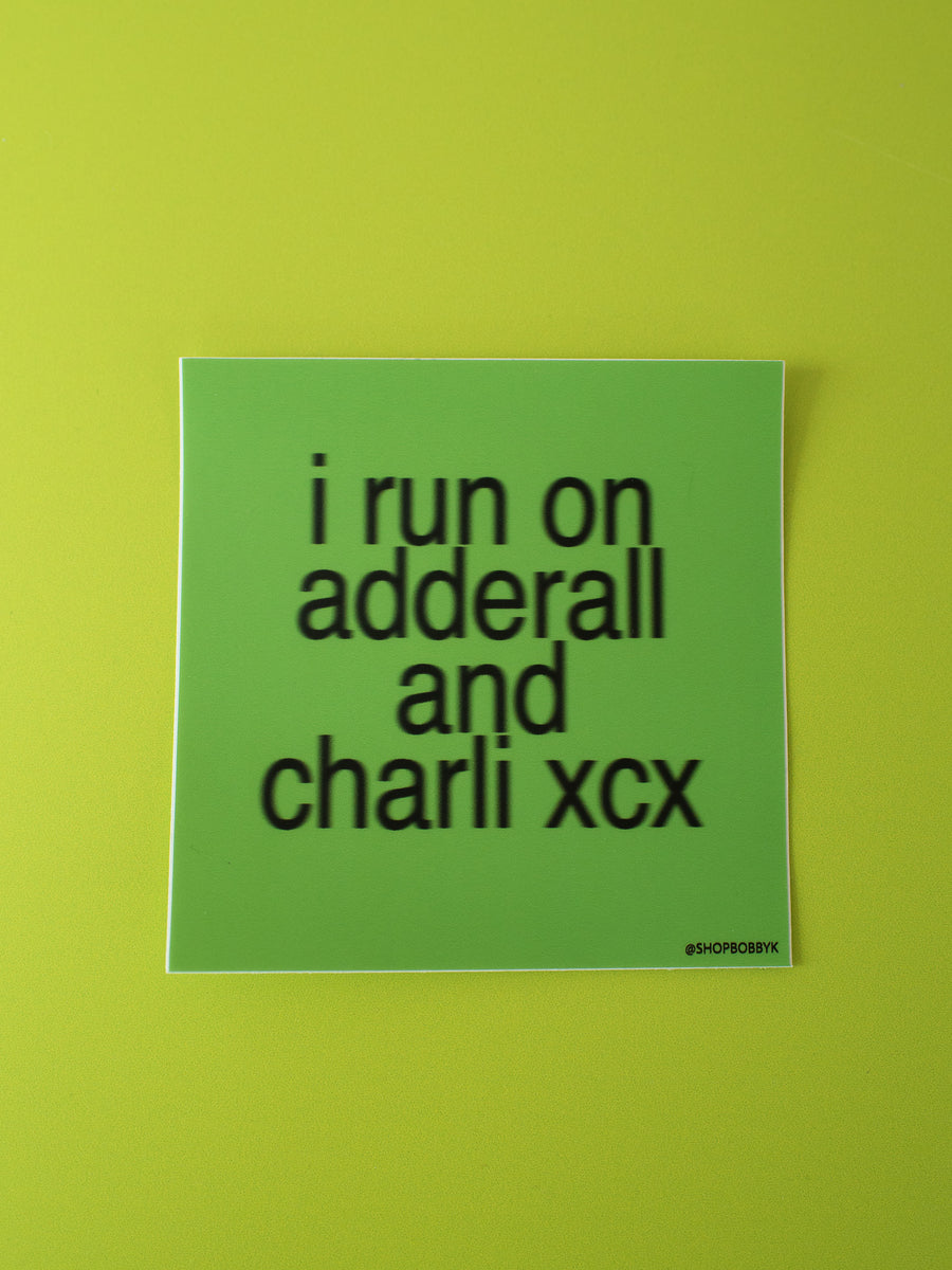 Adderall Charli XCX Sticker