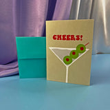 Cheers Martini Card