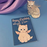 Angel Puss Birthday Card