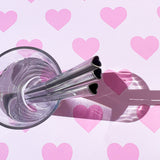 Heart Shaped Straw - Silver