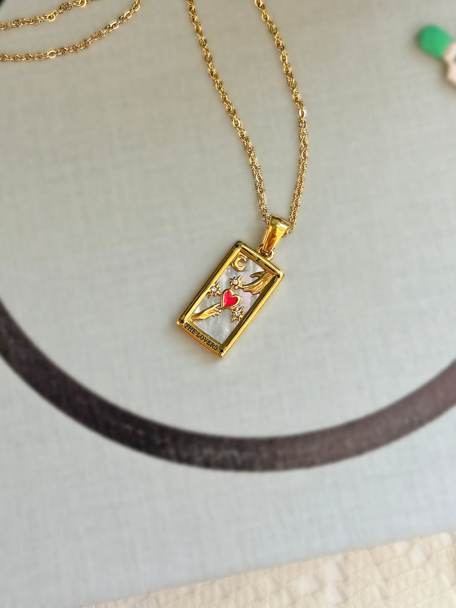 Tarot Card Necklace- The Lovers