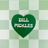 Dill Pickle Heart Sticker