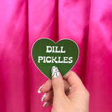 Dill Pickle Heart Sticker