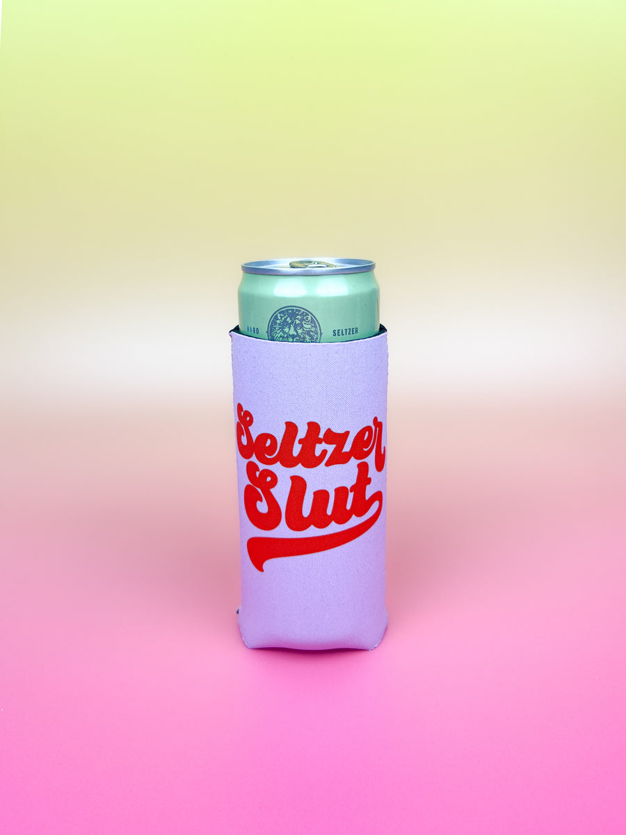 Lavender Seltzer Slut Koozie