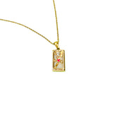 Tarot Card Necklace- The Lovers