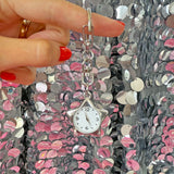 Star Watch Keychain- White