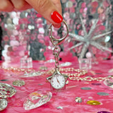 Star Watch Keychain- White