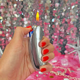 Bean Lighter Case- Silver