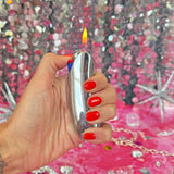 Bean Lighter Case- Silver