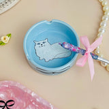 Miss Kitty Ceramic Ash Tray