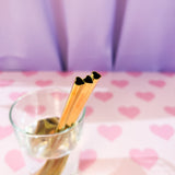 Heart Shaped Straw - Gold