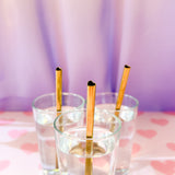 Heart Shaped Straw - Gold