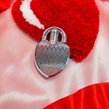 Heart Lock Lighter- Silver