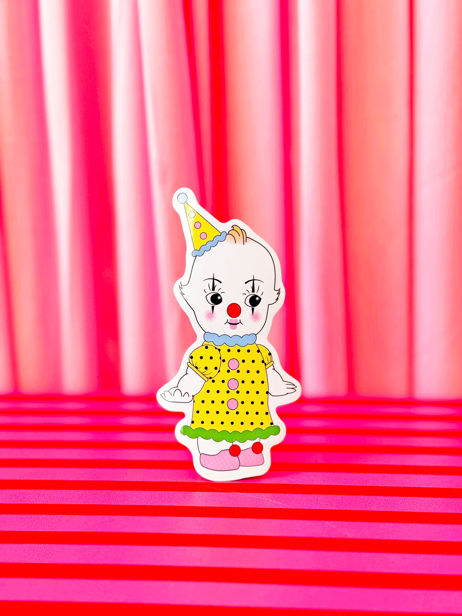 Clown Kewpie Sticker