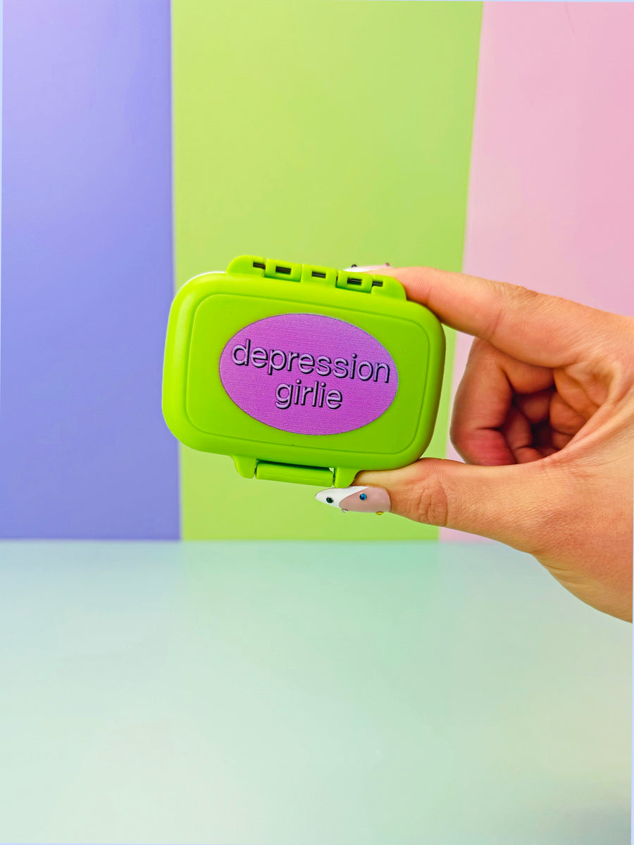 Depression Girlie Pill Case