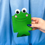 Googlie Eyed Frog Koozie